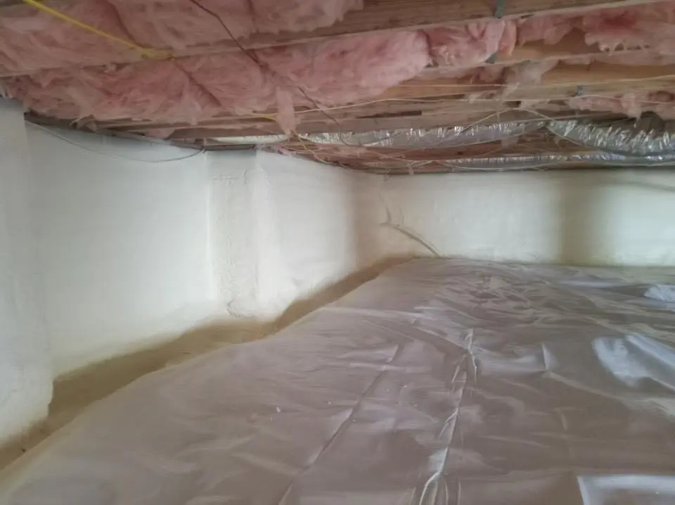 Crawl space encapsulation with closed-cell spray foam for Spray Foam Roofing Repair in Brooklyn